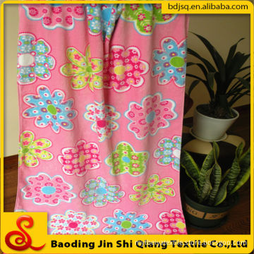 Wholesale Cotton Velvet Flower Printing Beach Towel, Velvet Printed Beach Towel